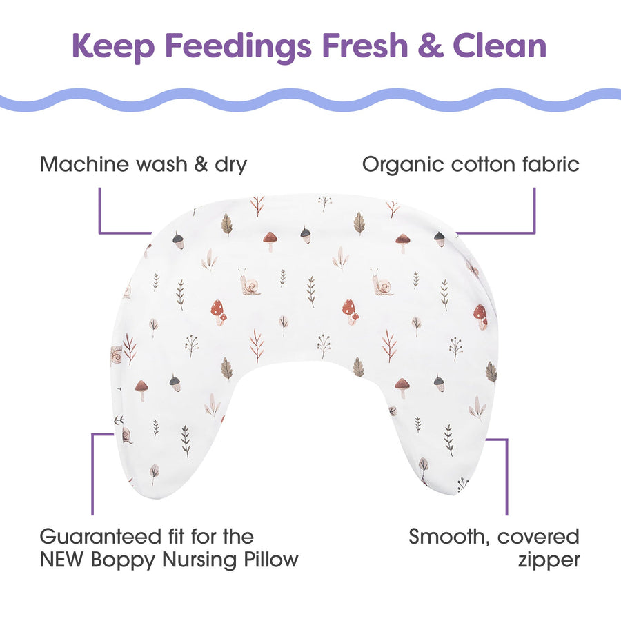 New Boppy Nursing Pillow Organic Cotton CoverNursing Pillow CoverBoppy