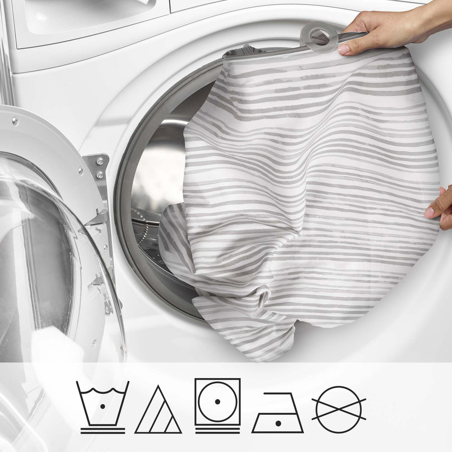 Gray Watercolor Stripes